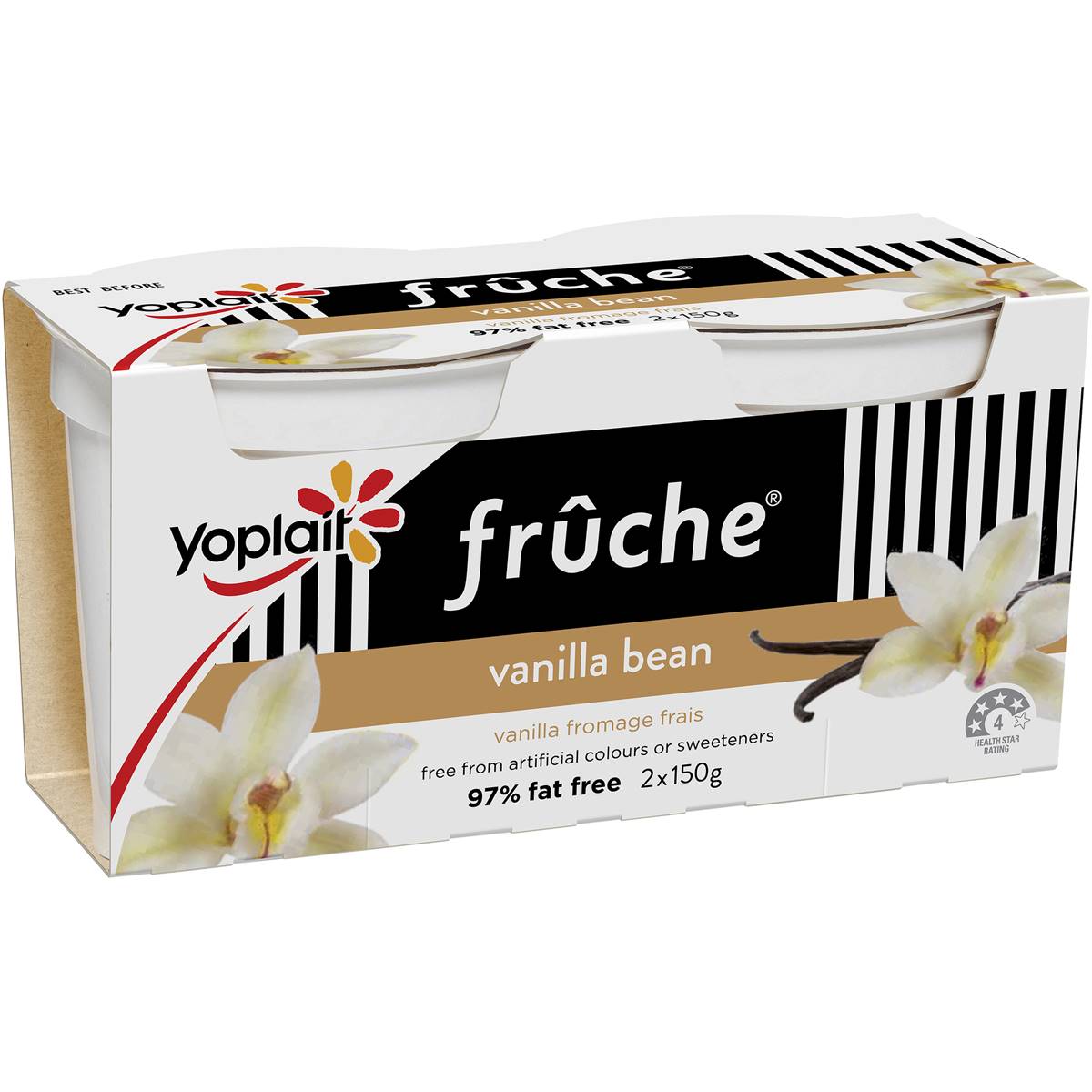 Fruche Vanilla Bean Dessert 2x150g Woolworths