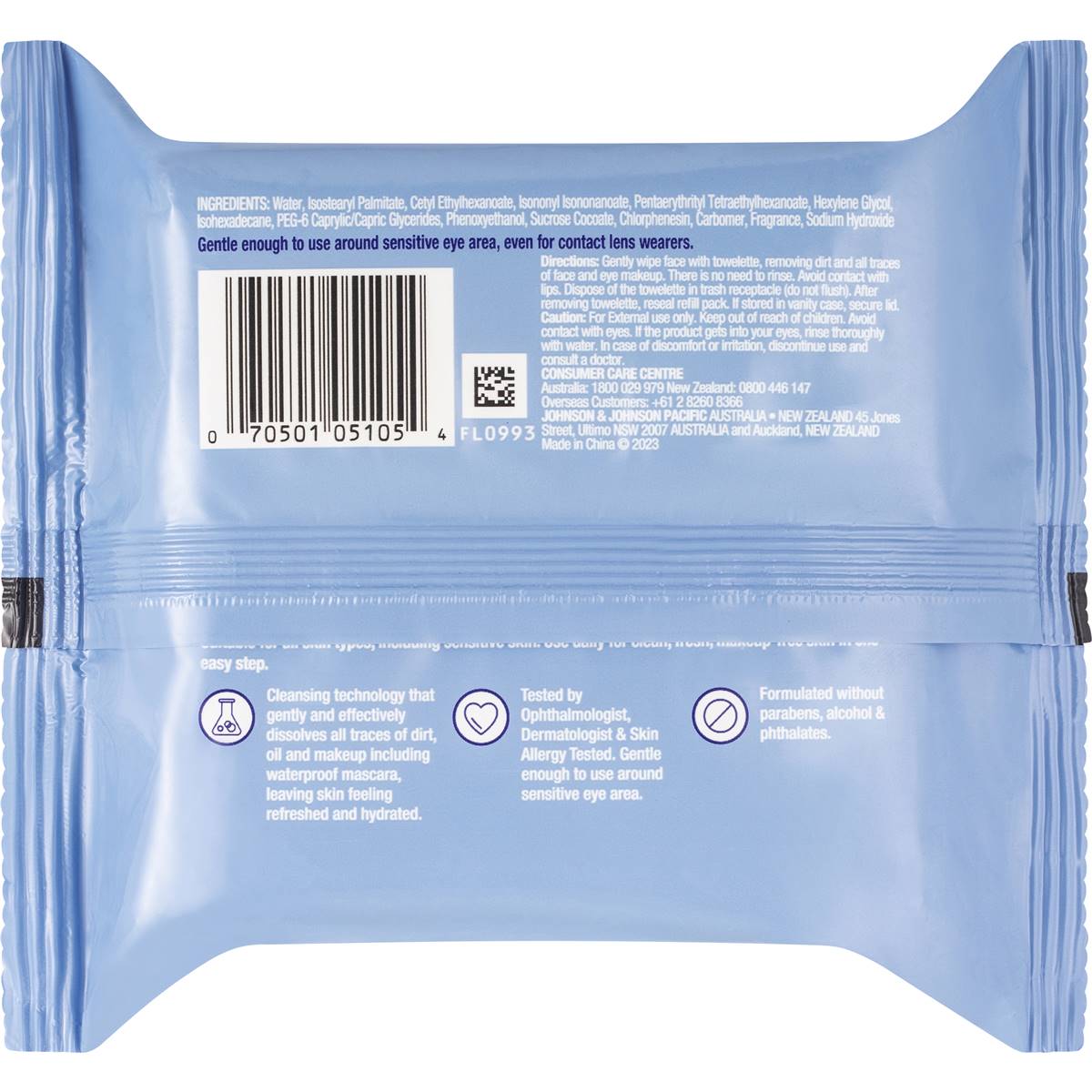 Neutrogena Night Calming Makeup Remover Cleansing Wipes 25 Pack
