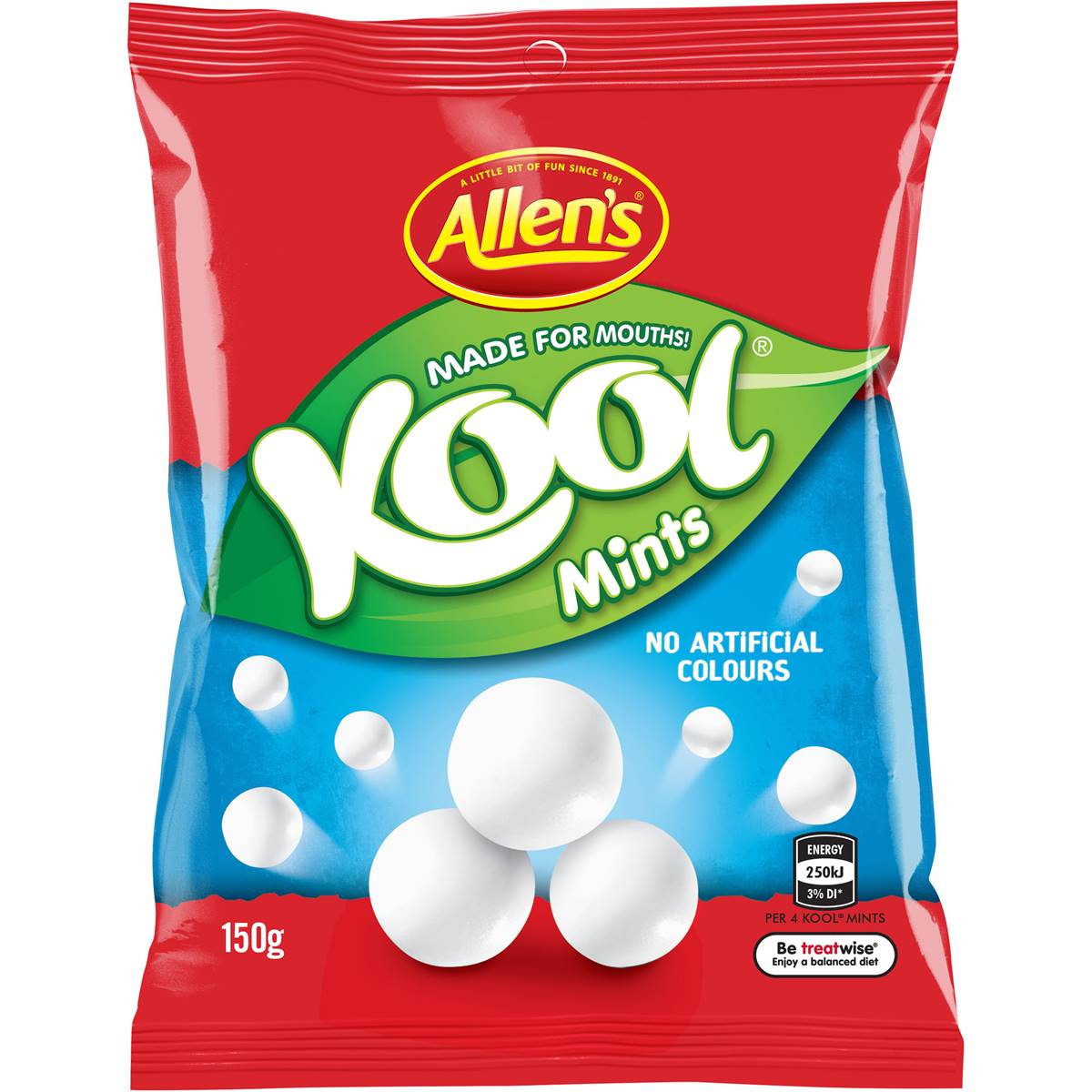 Allen's Kool Mints Chew Lollies Bag