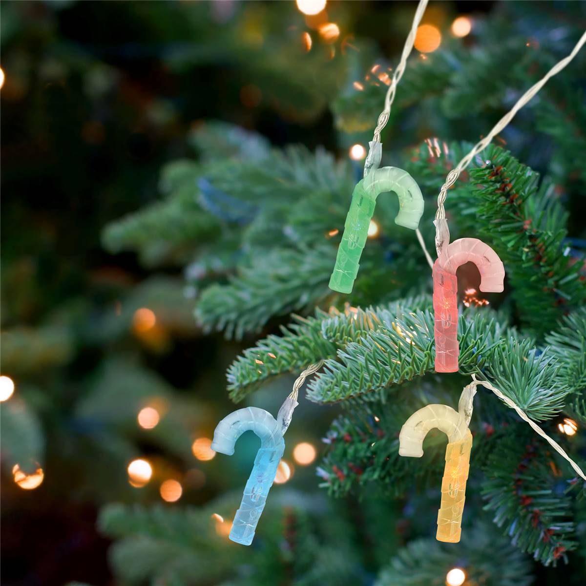 Christmas Mains Led 2.5m Candy Cane Lights Each Woolworths