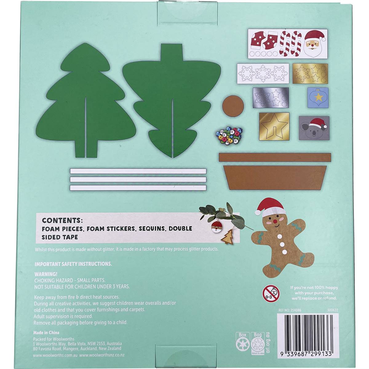 Christmas Foam Tree Craft Kit Each | Woolworths