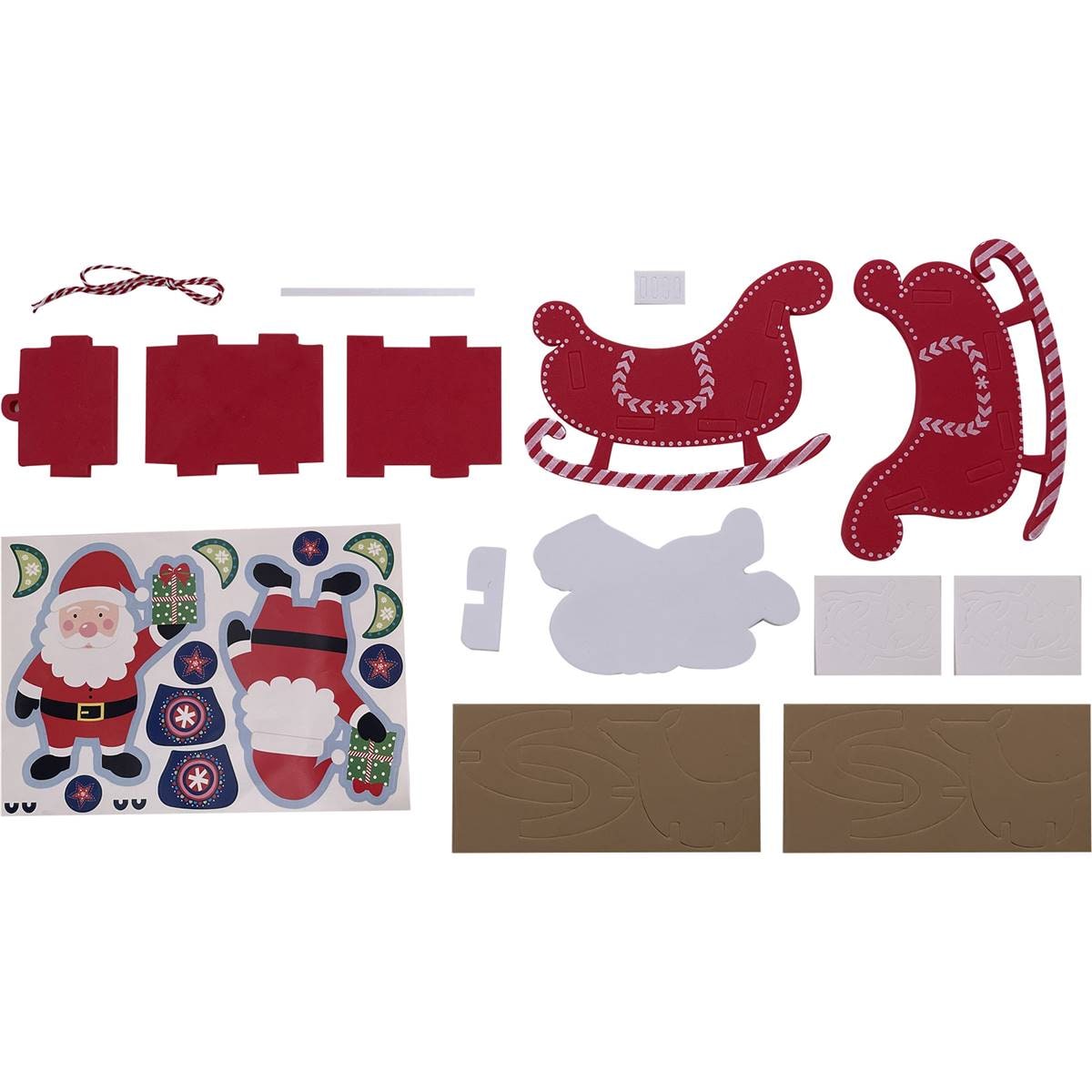 Christmas Foam Sleigh Craft Kit Each Woolworths