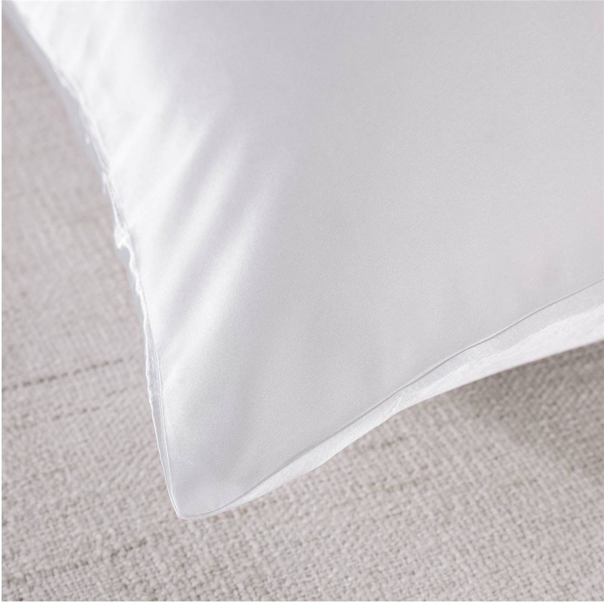 Royal Comfort Luxury Mulberry Silk Pillow Cases Blush White 2 Pack Woolworths