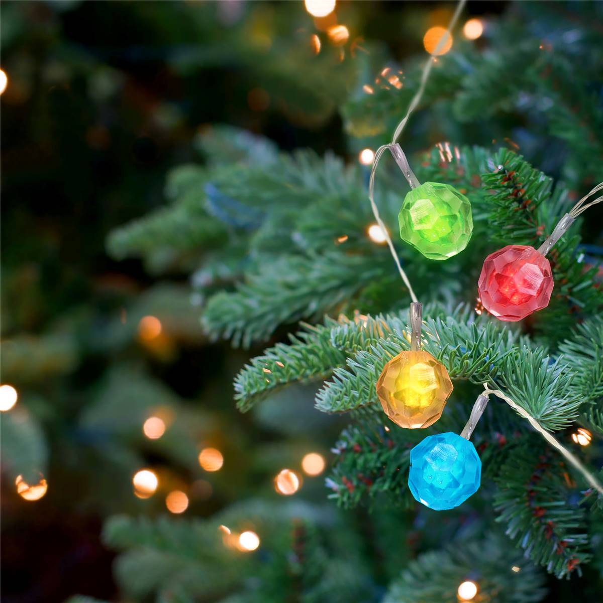 Christmas Solar Led 2.9m Crystal Lights Each | Woolworths