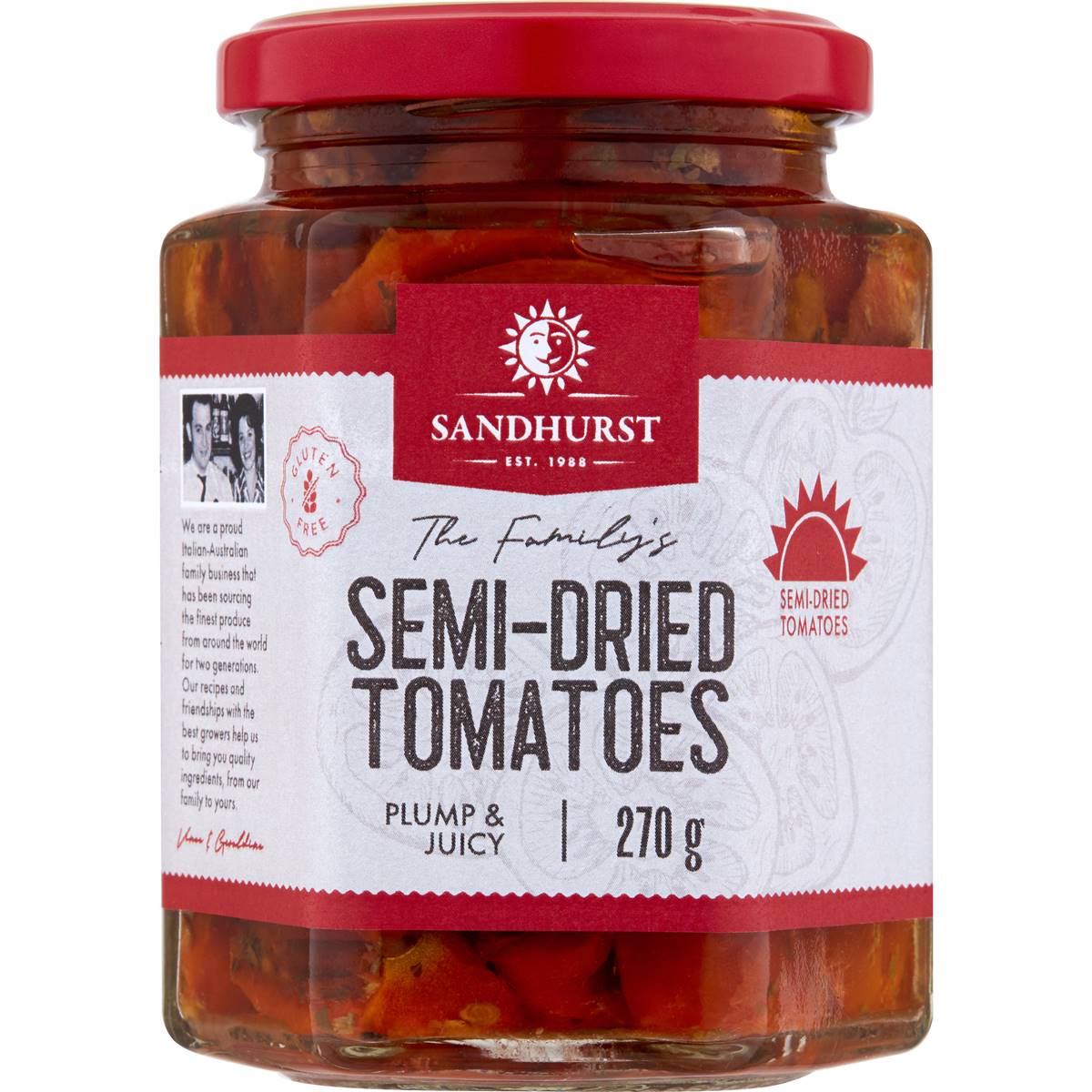 Sandhurst Tomatoes Semi Dried Canola Oil 270g Woolworths