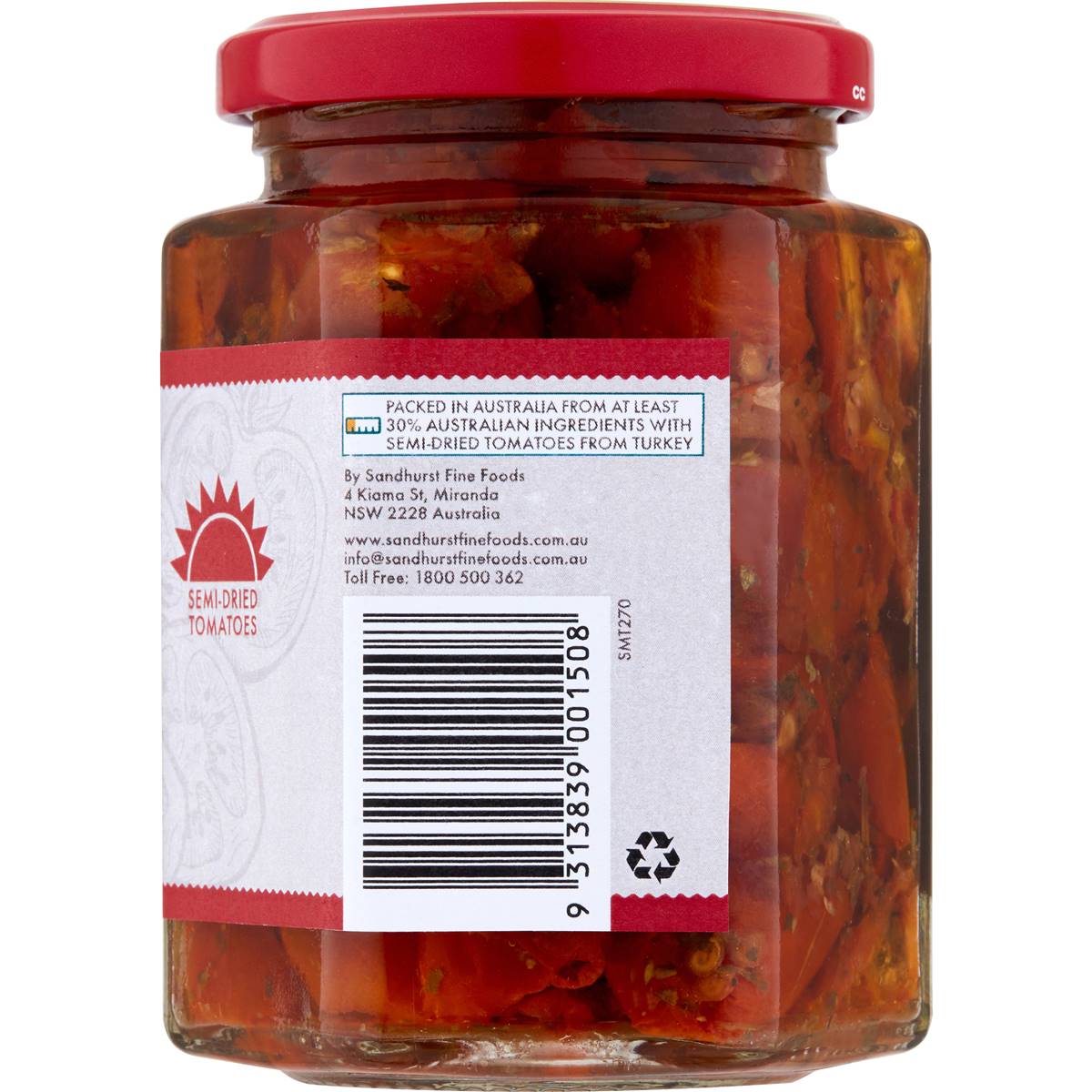 Sandhurst Tomatoes Semi Dried Canola Oil 270g Woolworths