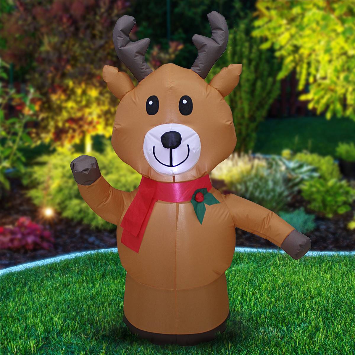 Christmas Led Inflatables Reindeer 120cm Each Woolworths