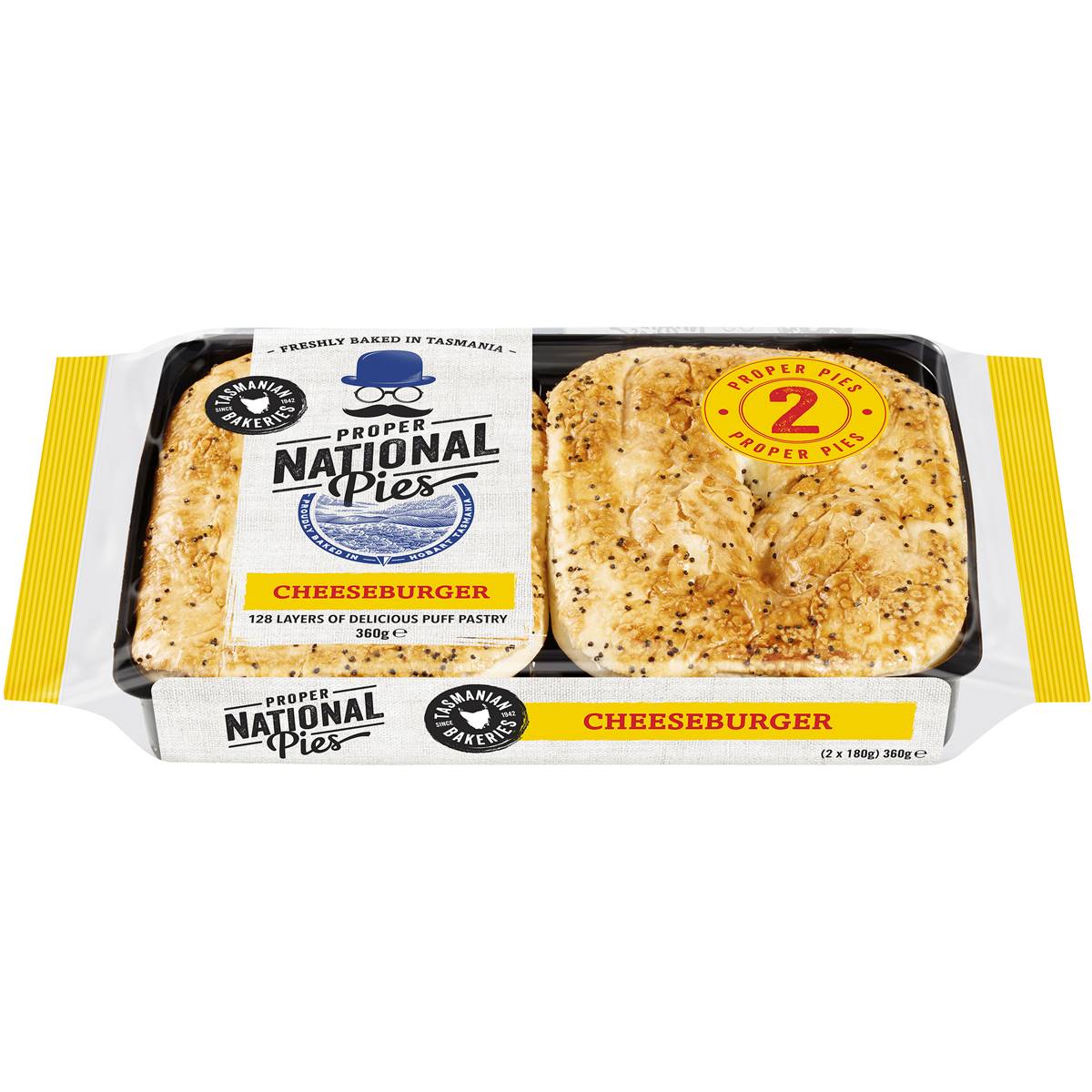 National Pies Cheeseburger Pies 2 Pack Woolworths