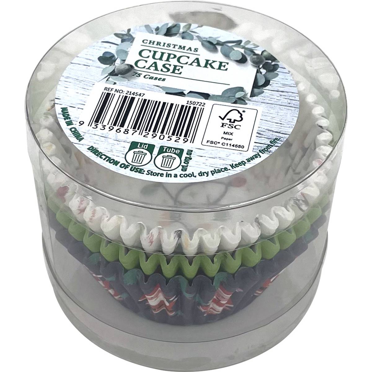 Christmas Cupcake Cases Large 75 Pack Woolworths