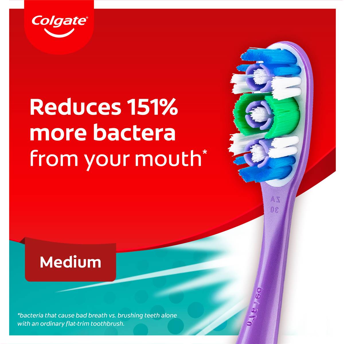 Colgate Toothbrush 360 Whole Mouth Clean Medium Each Woolworths