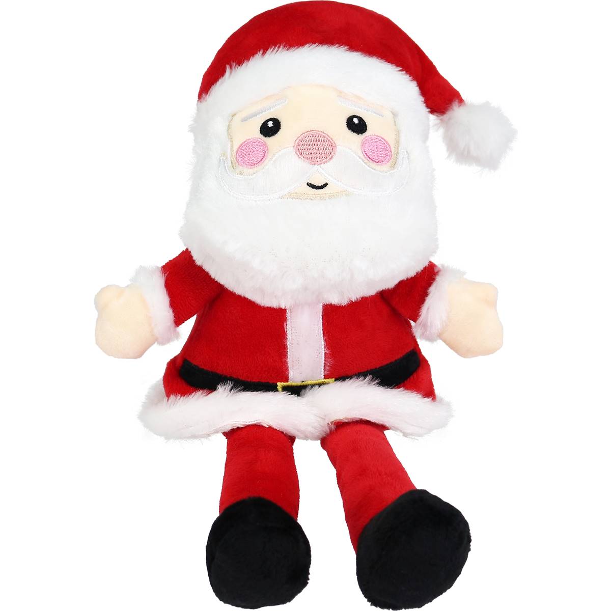 Christmas Plush Santa Each | Woolworths