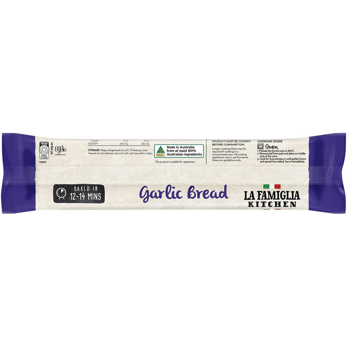 La Famiglia Garlic Bread 250g Woolworths