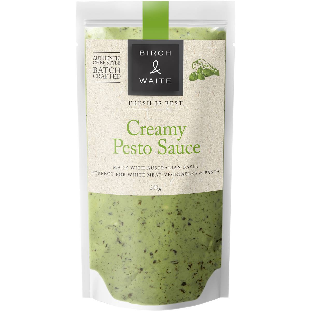Birch & Waite Creamy Pesto Sauce 200g Woolworths