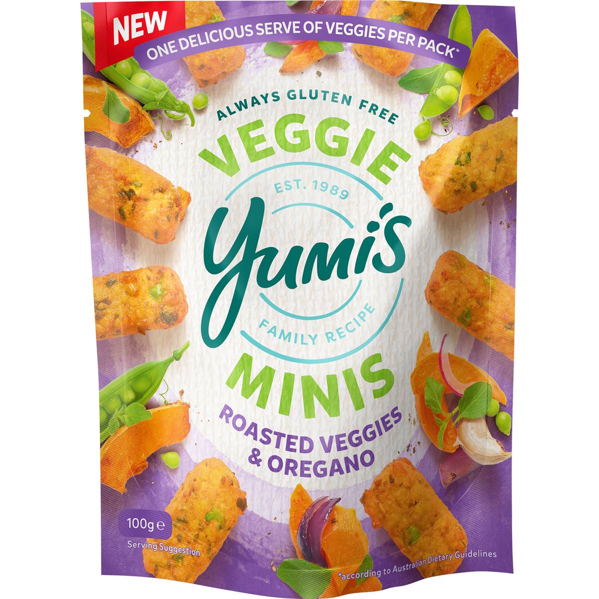 Yumi's Minis Roasted Veggies & Oregano
