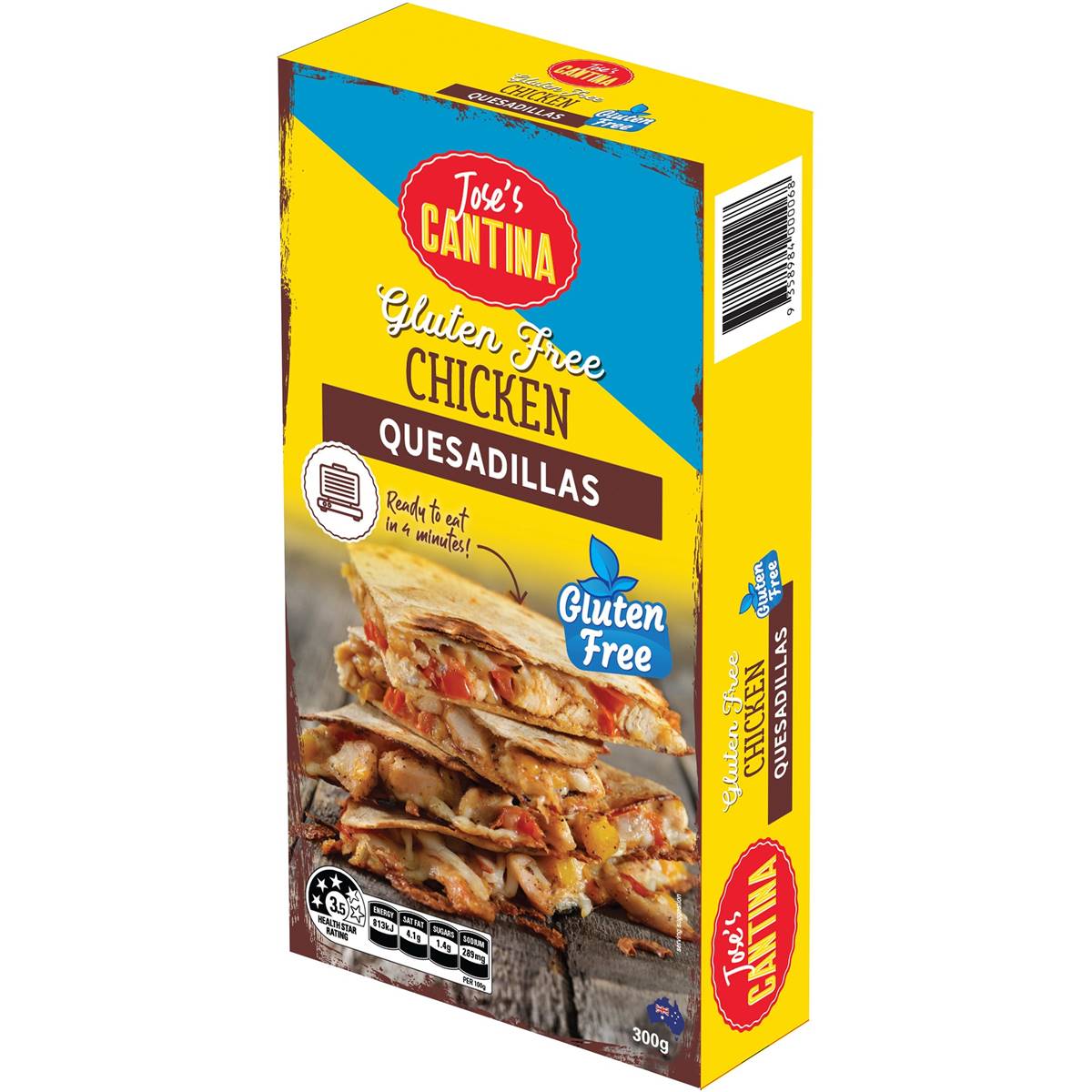 Jose's Cantina Gluten Free Chicken Quesadillas 300g Woolworths