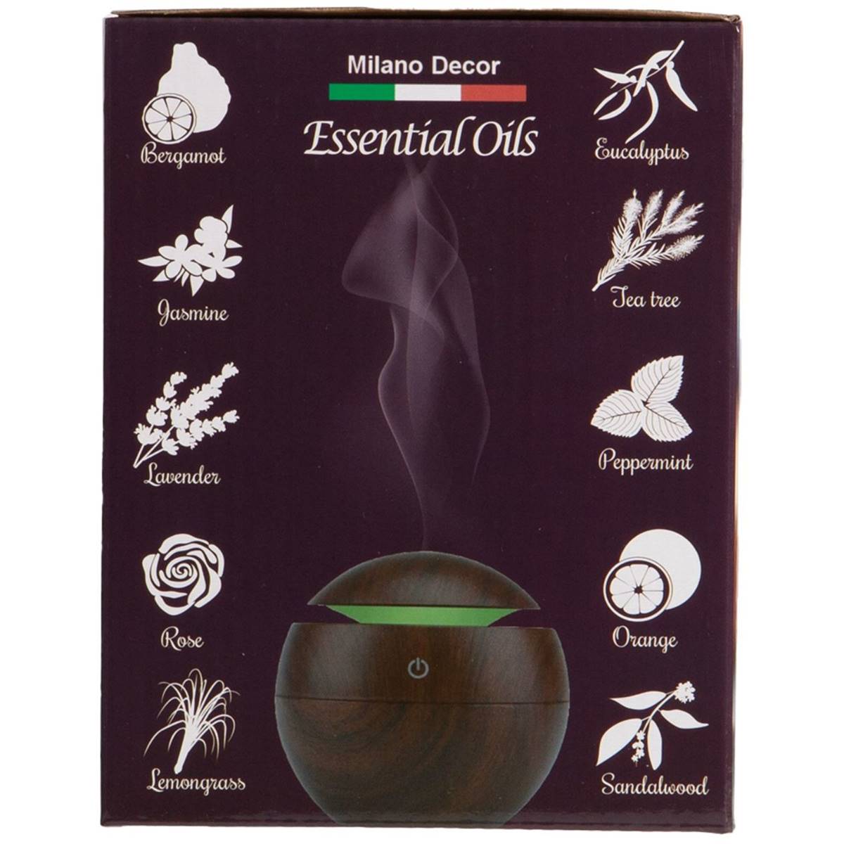 Milano Decor Mini Usb Ultrasonic Diffuser With 10 Bonus Essential Oils Each Woolworths