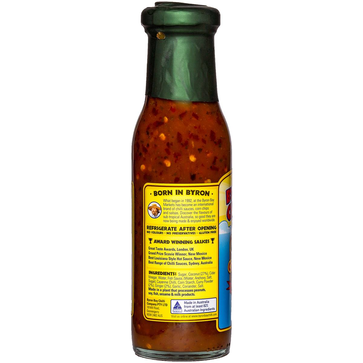 Byron Bay Chilli Co. Chilli Sauce Fiery Coconut 250ml Woolworths