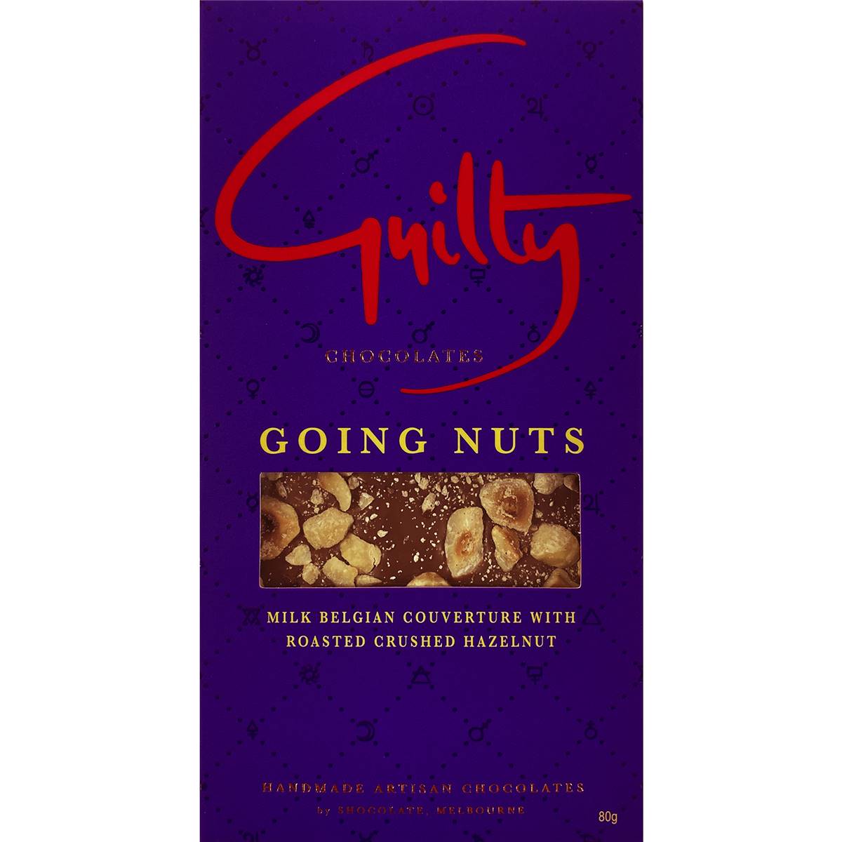 Guilty Chocolates Going Nuts Milk Chocolate Bar 80g Woolworths