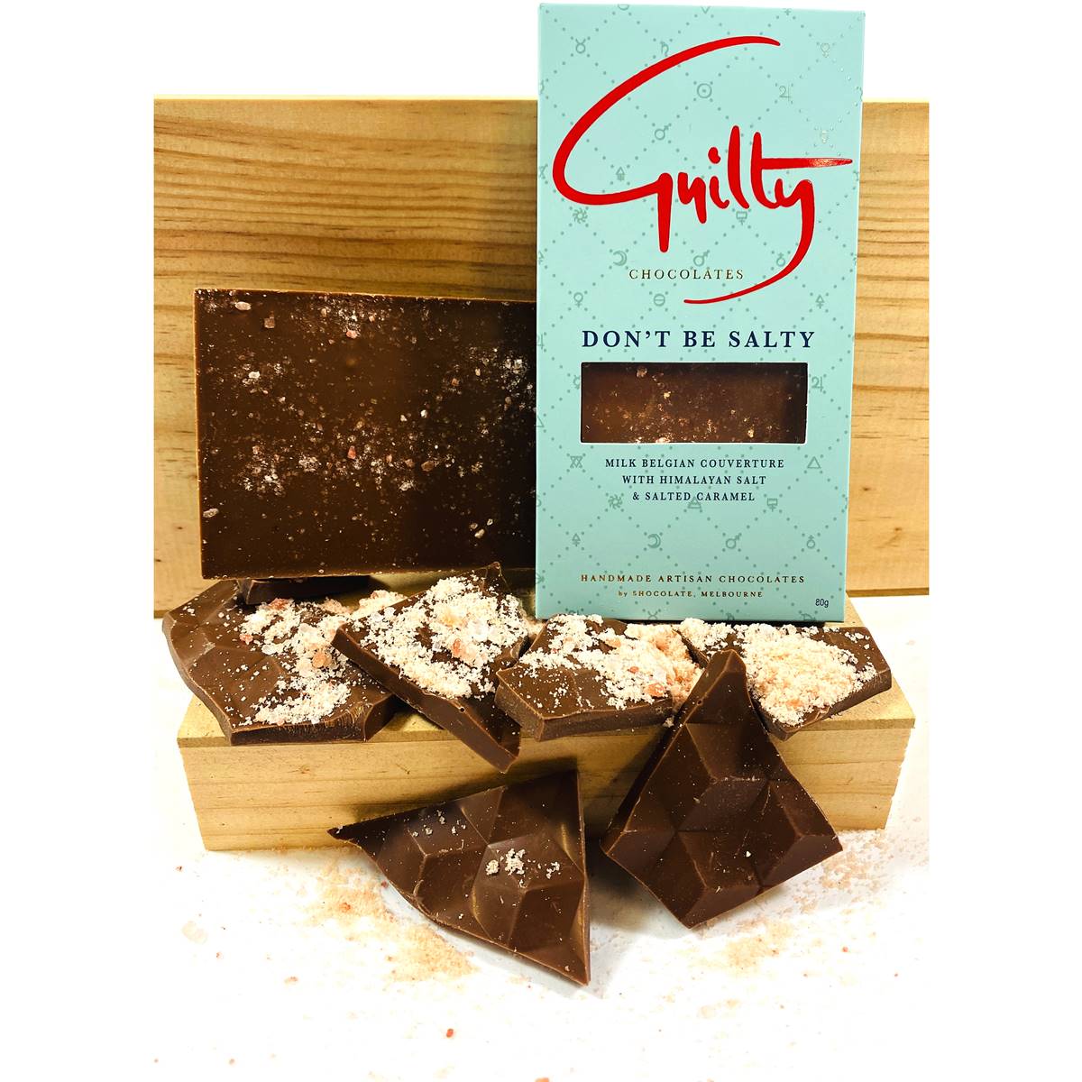 Guilty Chocolates Don't Be Salty Chocolate Bar 80g | Woolworths