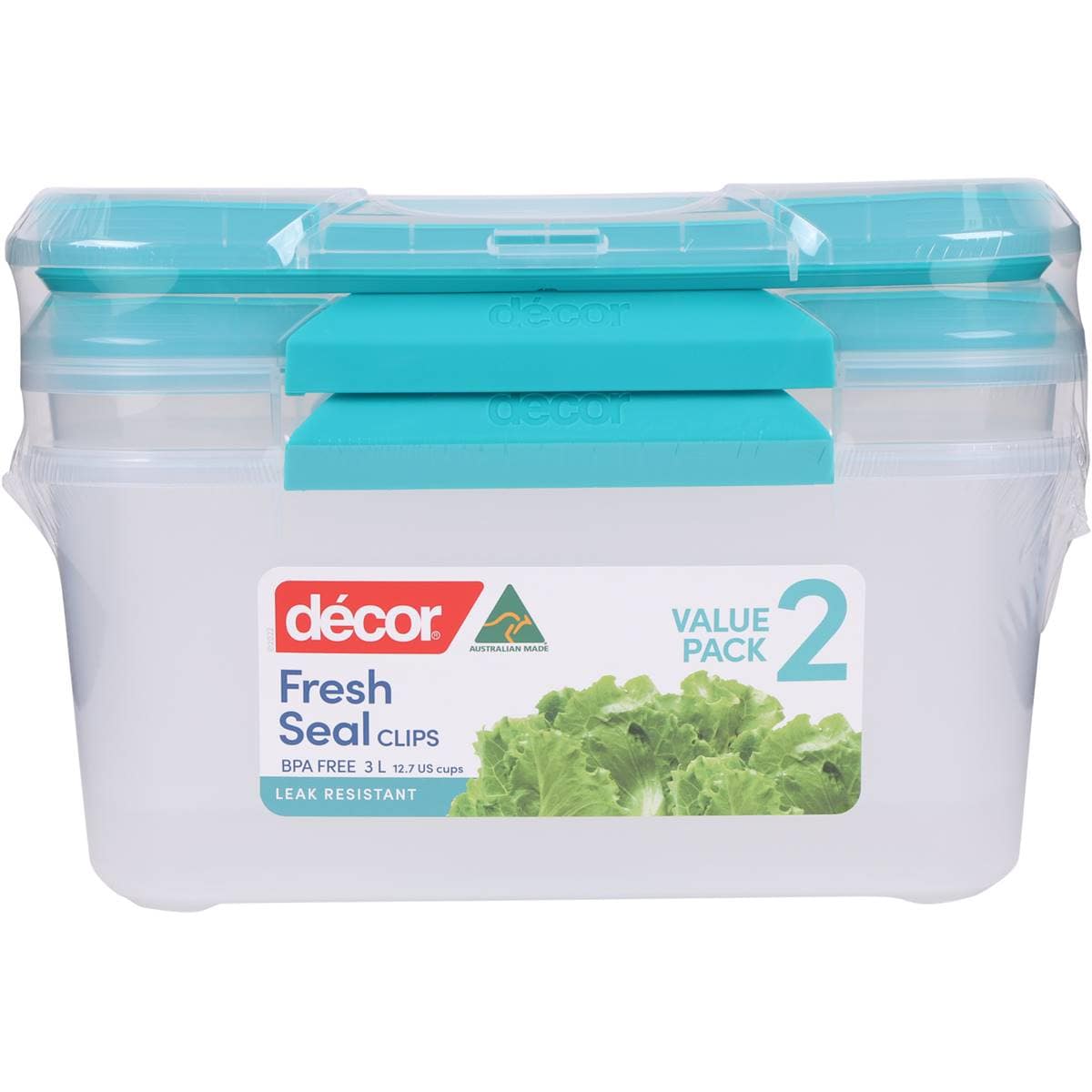 Decor Fresh Seal Containers 3 Litre 2 Pack Woolworths