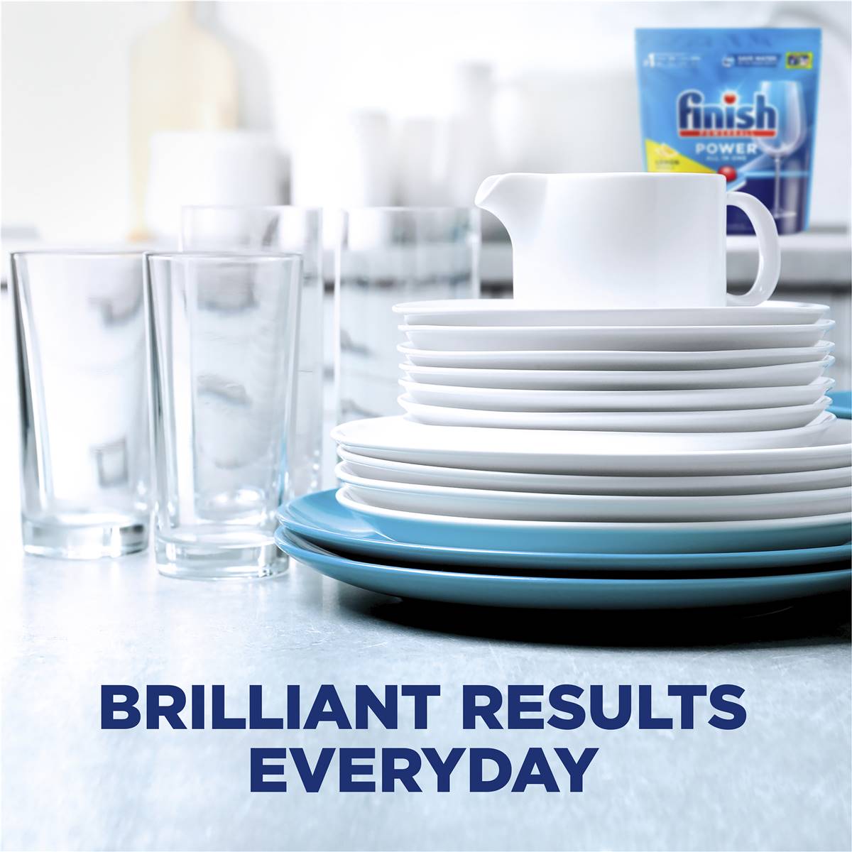 Finish Power All In One Lemon Lemon Dishwasher Tablets 45 Pack Woolworths