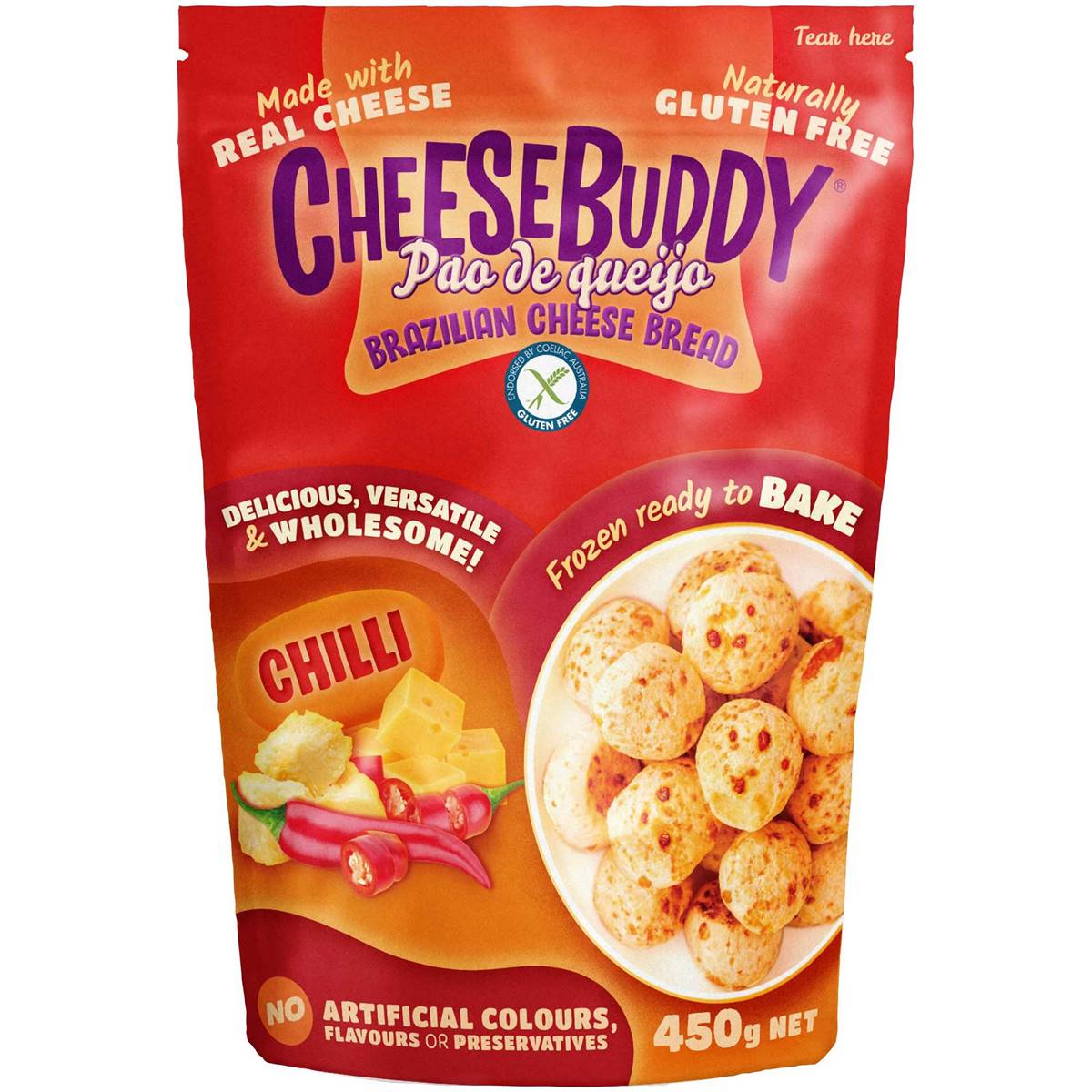 Cheesebuddy Brazillian Cheese Bread Chilli 450g | Woolworths