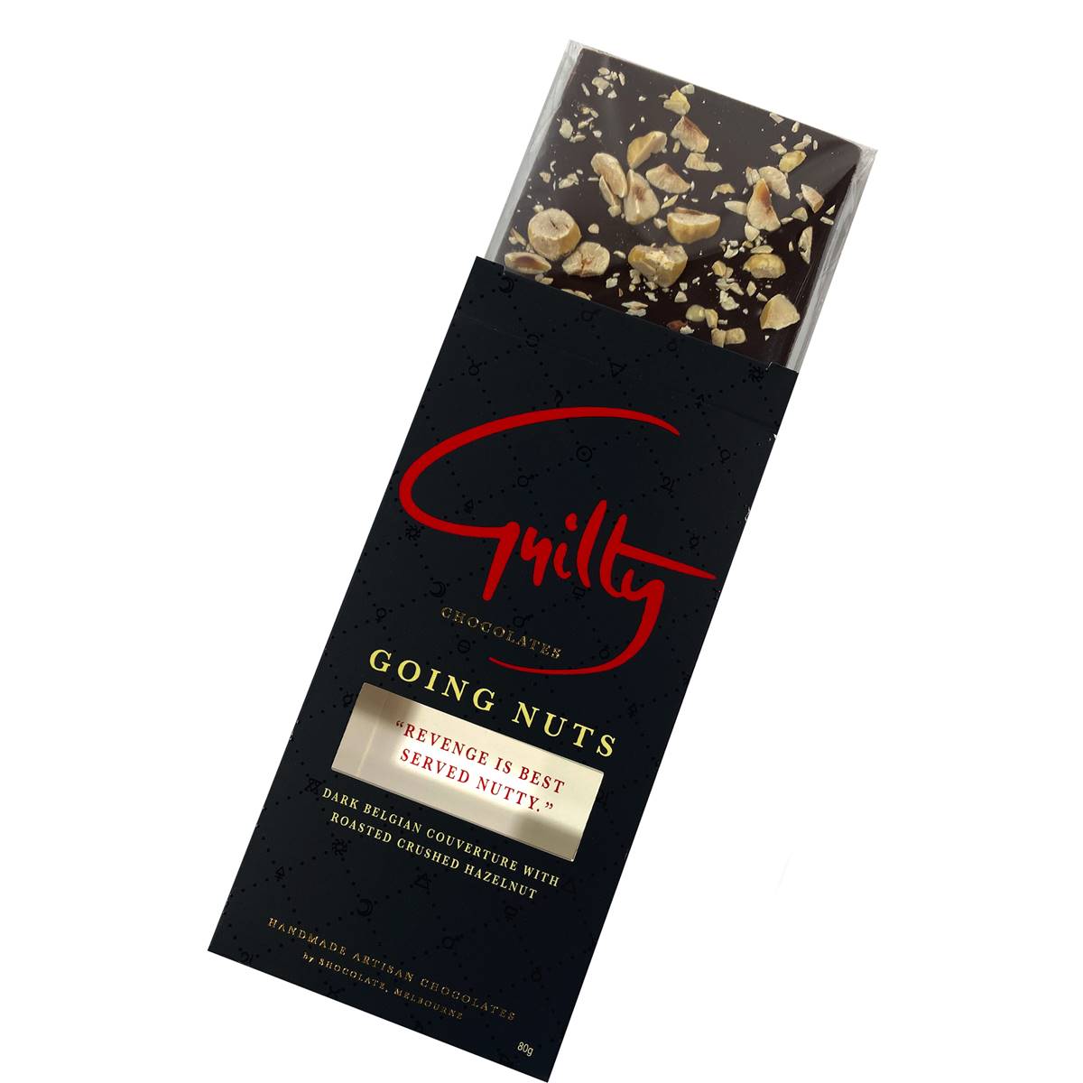 Guilty Chocolates Going Nuts Dark Chocolate Bar 80g Woolworths