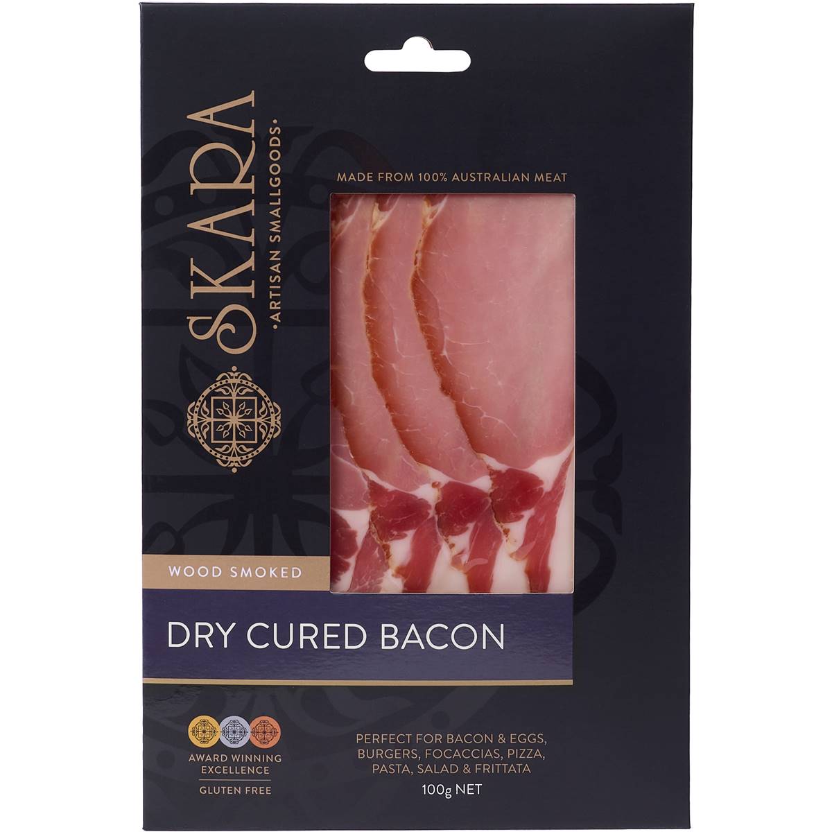 Skara Dry Cured Bacon 100g Woolworths