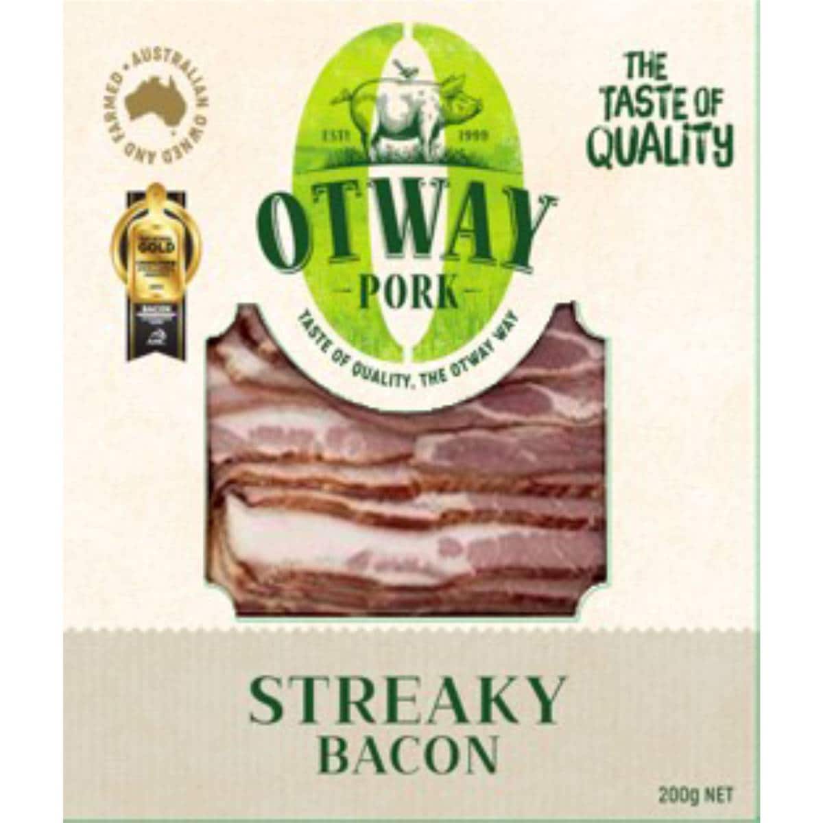 Otway Streaky Bacon 200g Woolworths