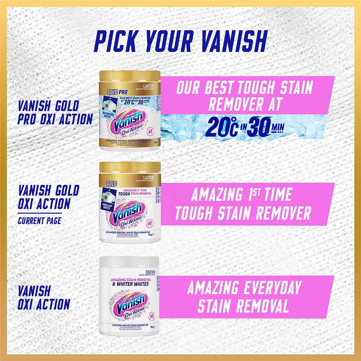 Vanish Gold White Stain Remover 2kg Woolworths