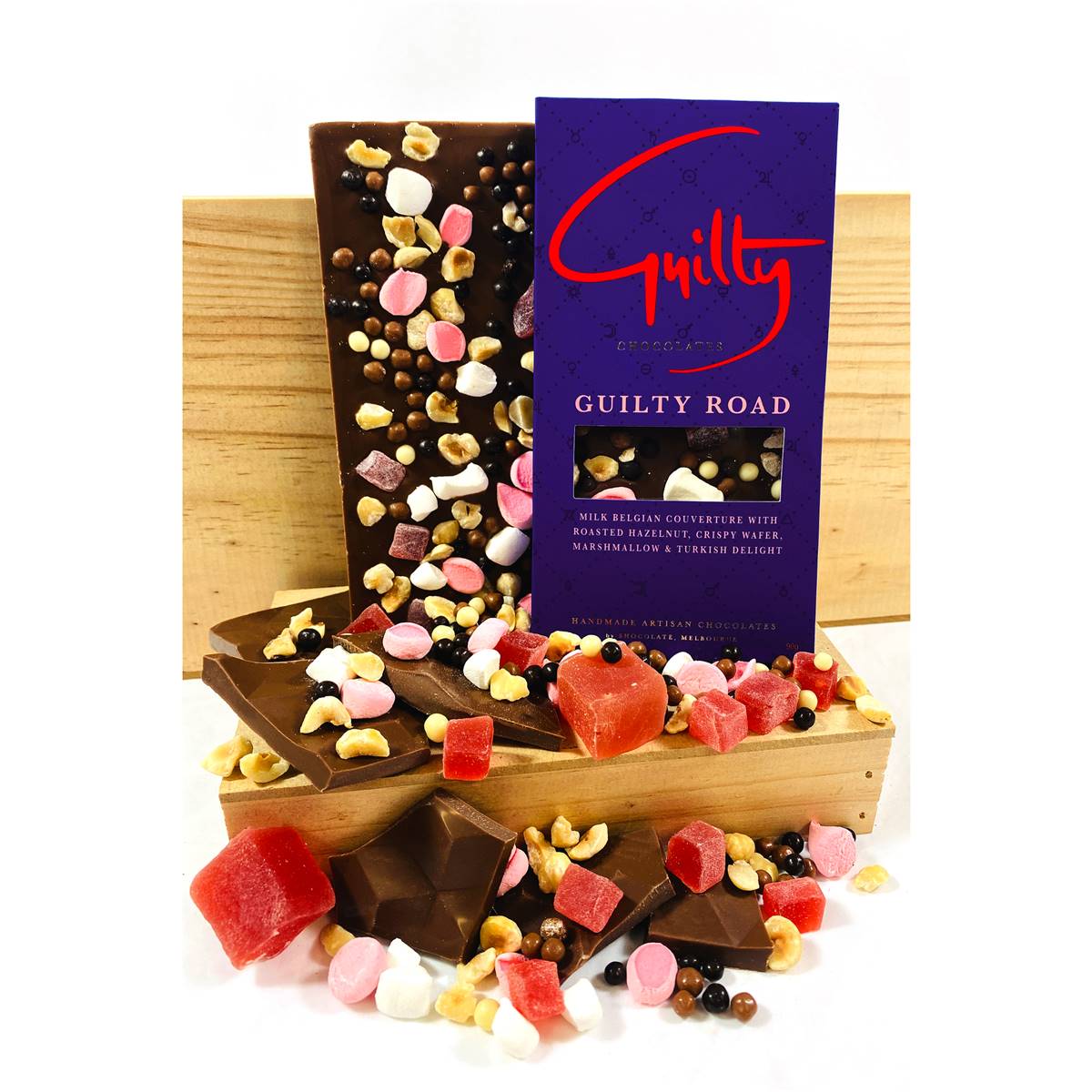 Guilty Chocolates Road Chocolate Bar 90g Woolworths