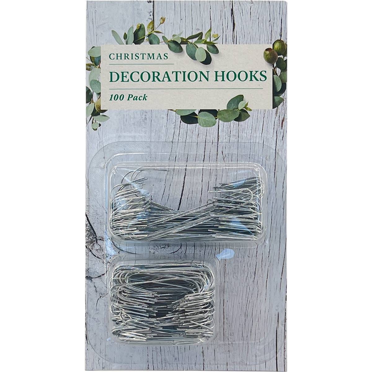 Christmas Decoration Hooks 100 Pack Woolworths