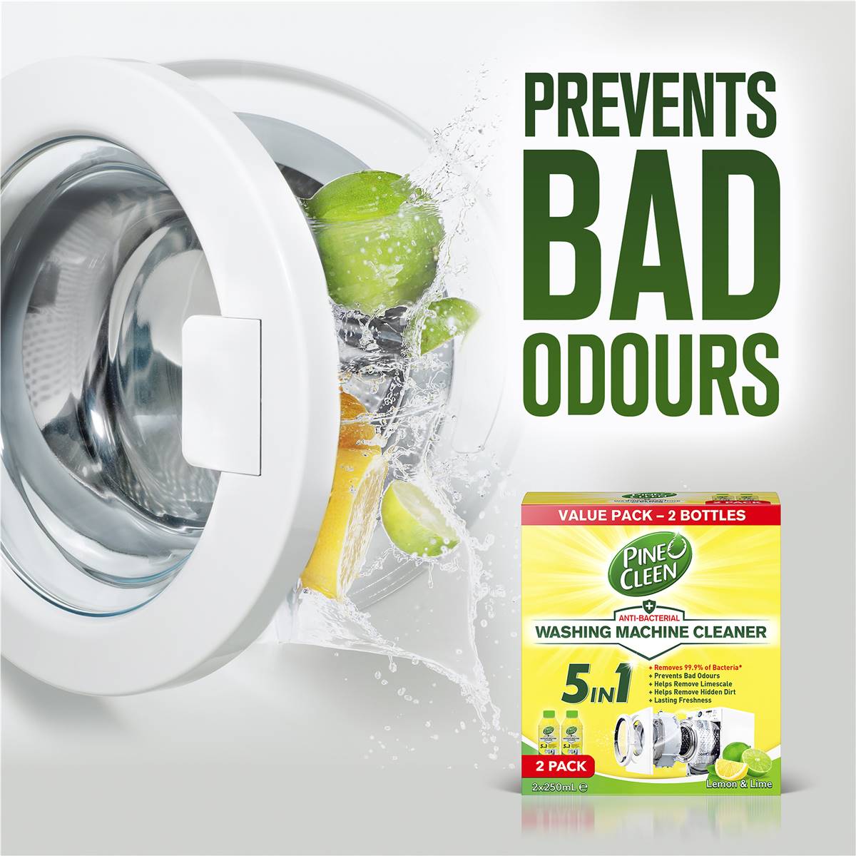 Pine O Cleen Washing Machine Cleaner Twin 250ml X 2 Pack Woolworths
