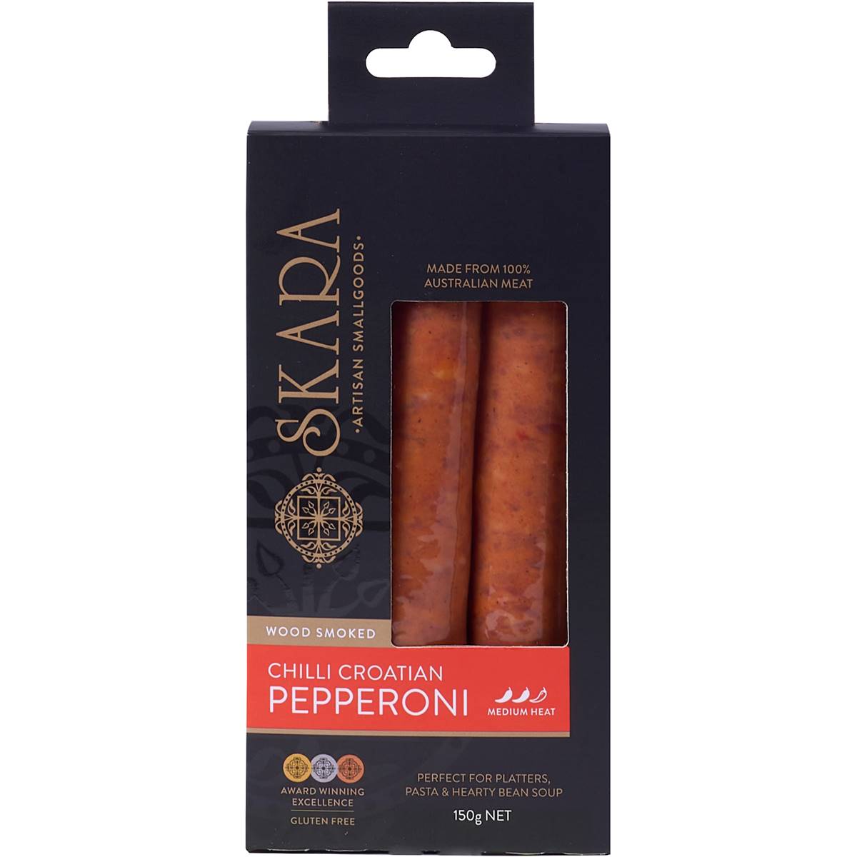 Skara Chilli Croatian Pepperoni 150g Woolworths