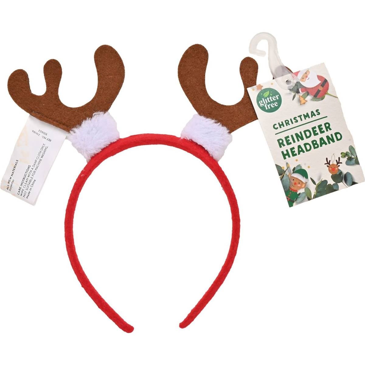 Christmas Reindeer Headband Brown Each Woolworths