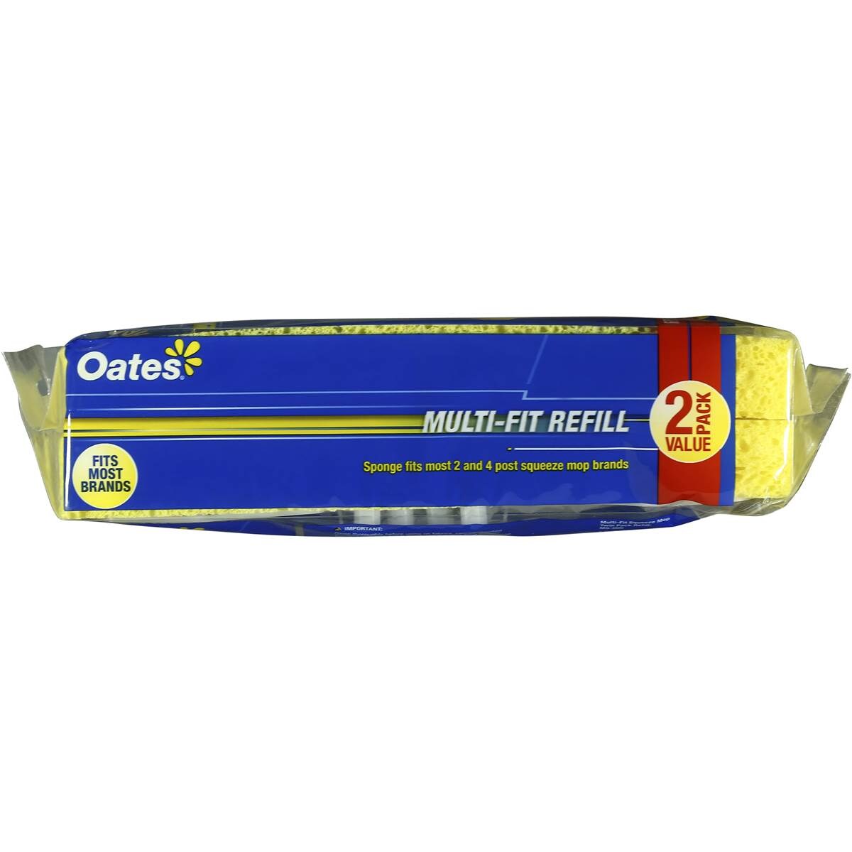 Oates Mop Multifit Sponge Refill 2 Pack Woolworths
