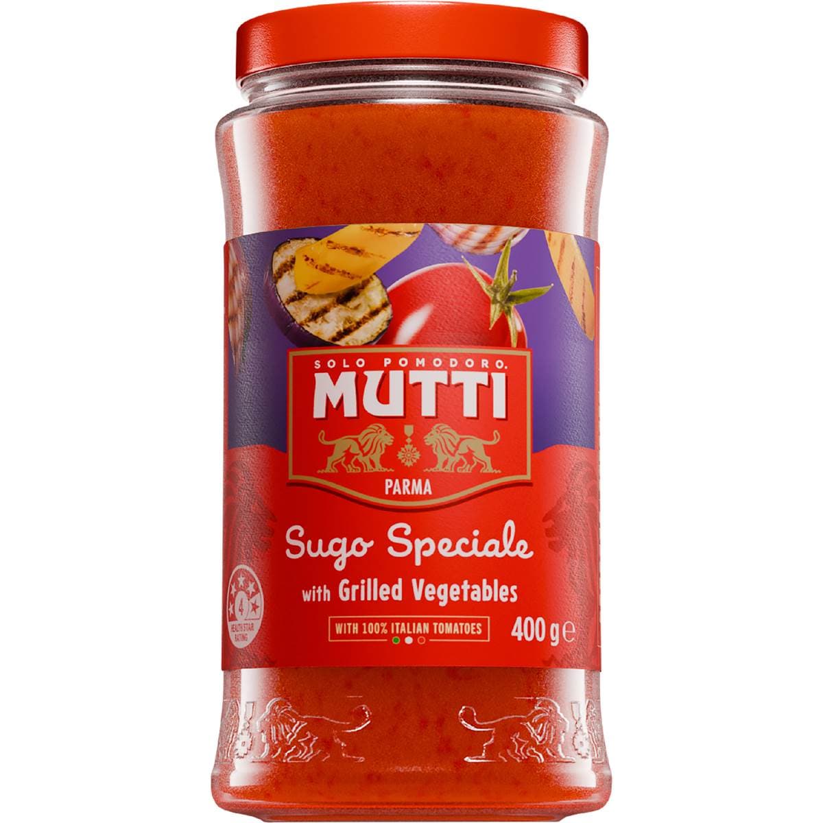 Mutti Sugo Speciale Pasta Sauce with Grilled Vegetables 400g