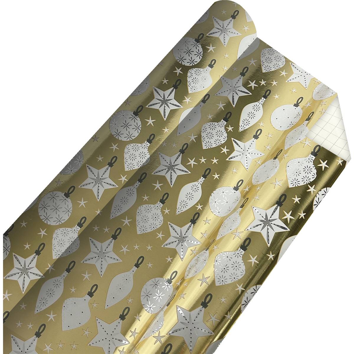 Christmas Wrapping Paper Gold Baubles 5m Each Woolworths