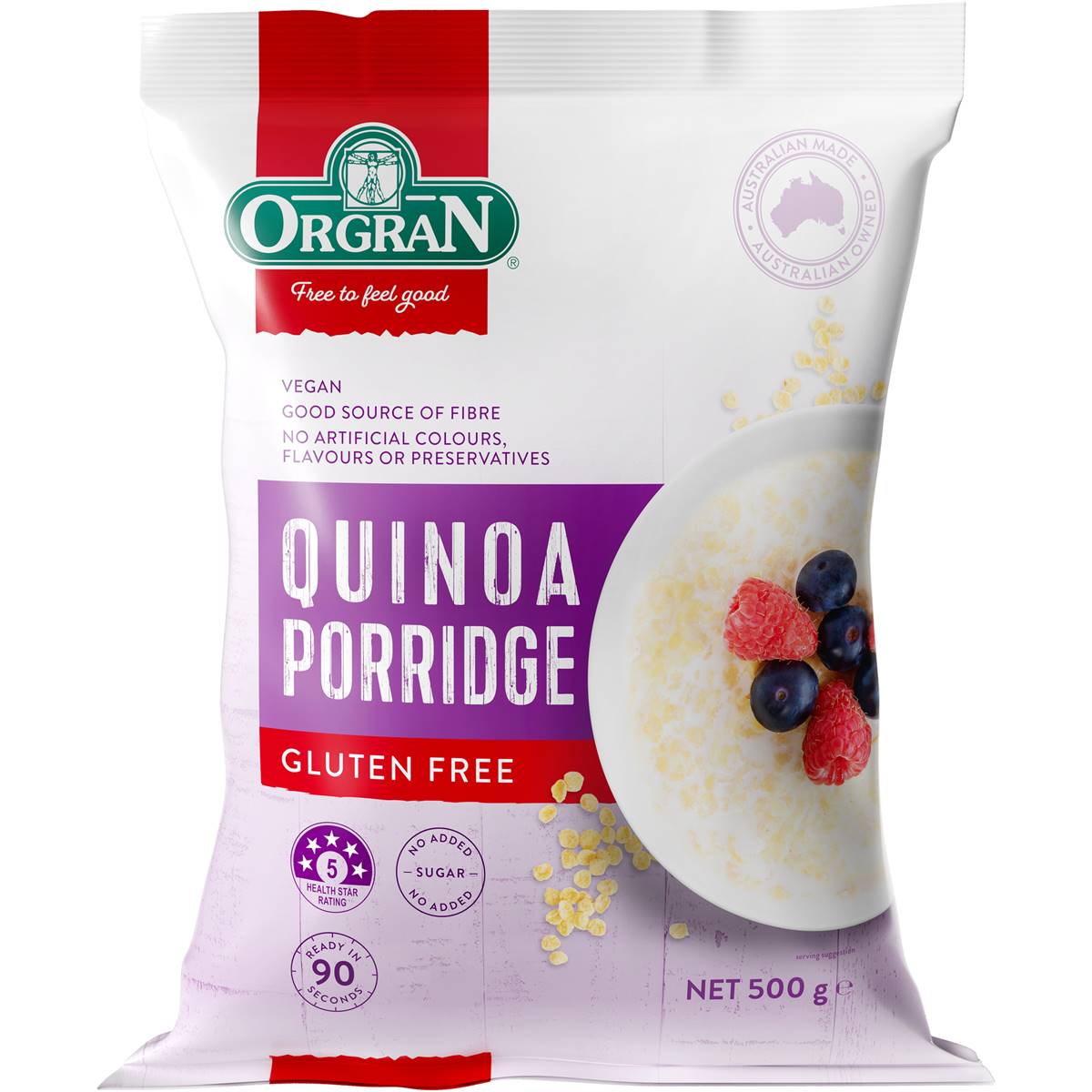 Orgran Gluten Free Porridge Quinoa 500g Woolworths