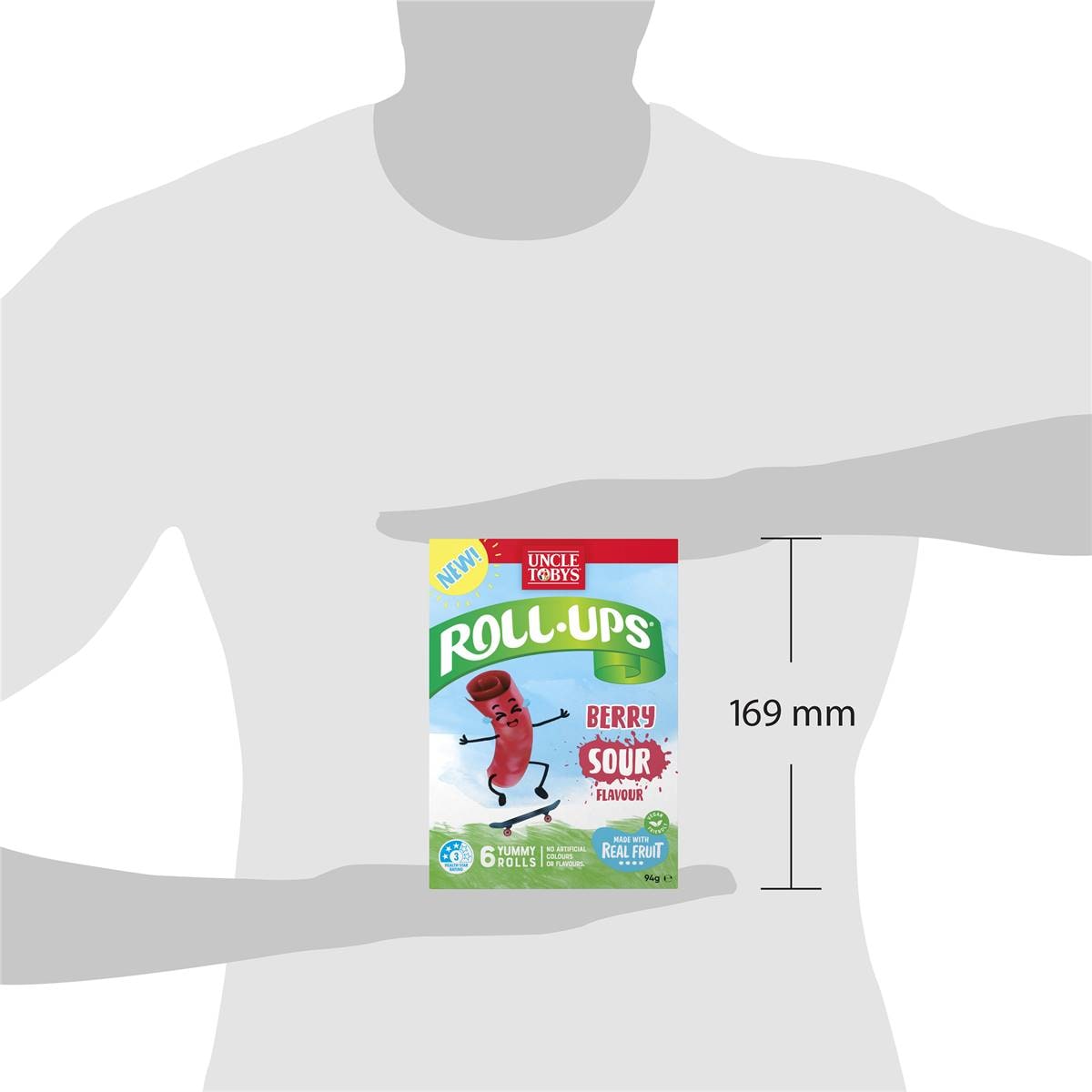 Uncle Tobys Roll Ups Berry Sour Flavour 6 Pack Woolworths
