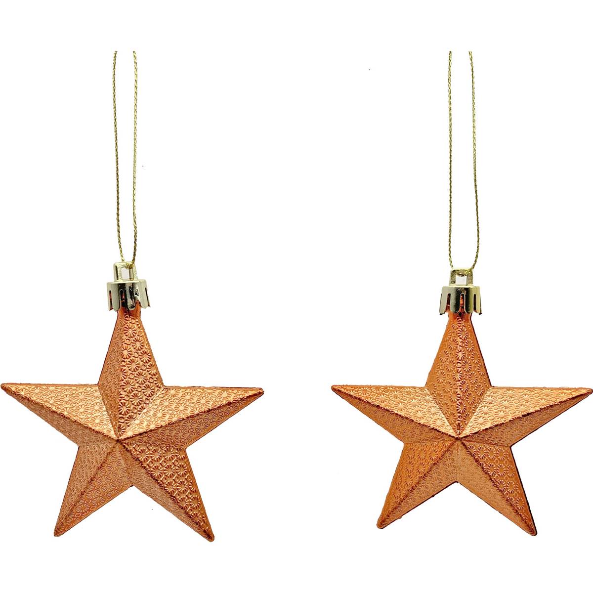 Christmas Divine Star Copper Ornaments 2 Pack Woolworths