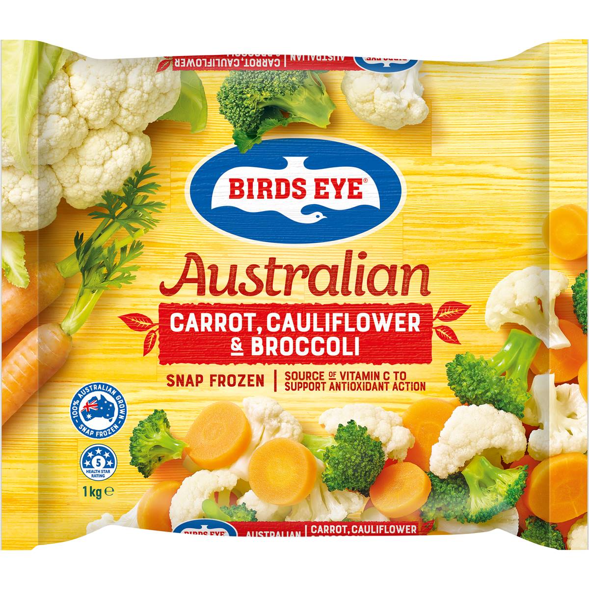 Birds Eye Snap Frozen Carrot, Cauliflower & Broccoli 1kg | Woolworths