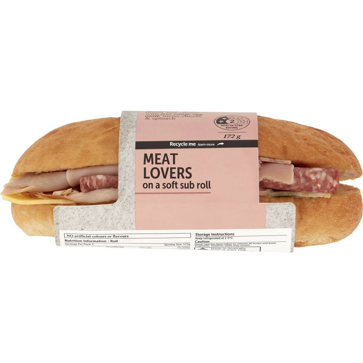 Woolworths Meat Feast Roll 172g Woolworths