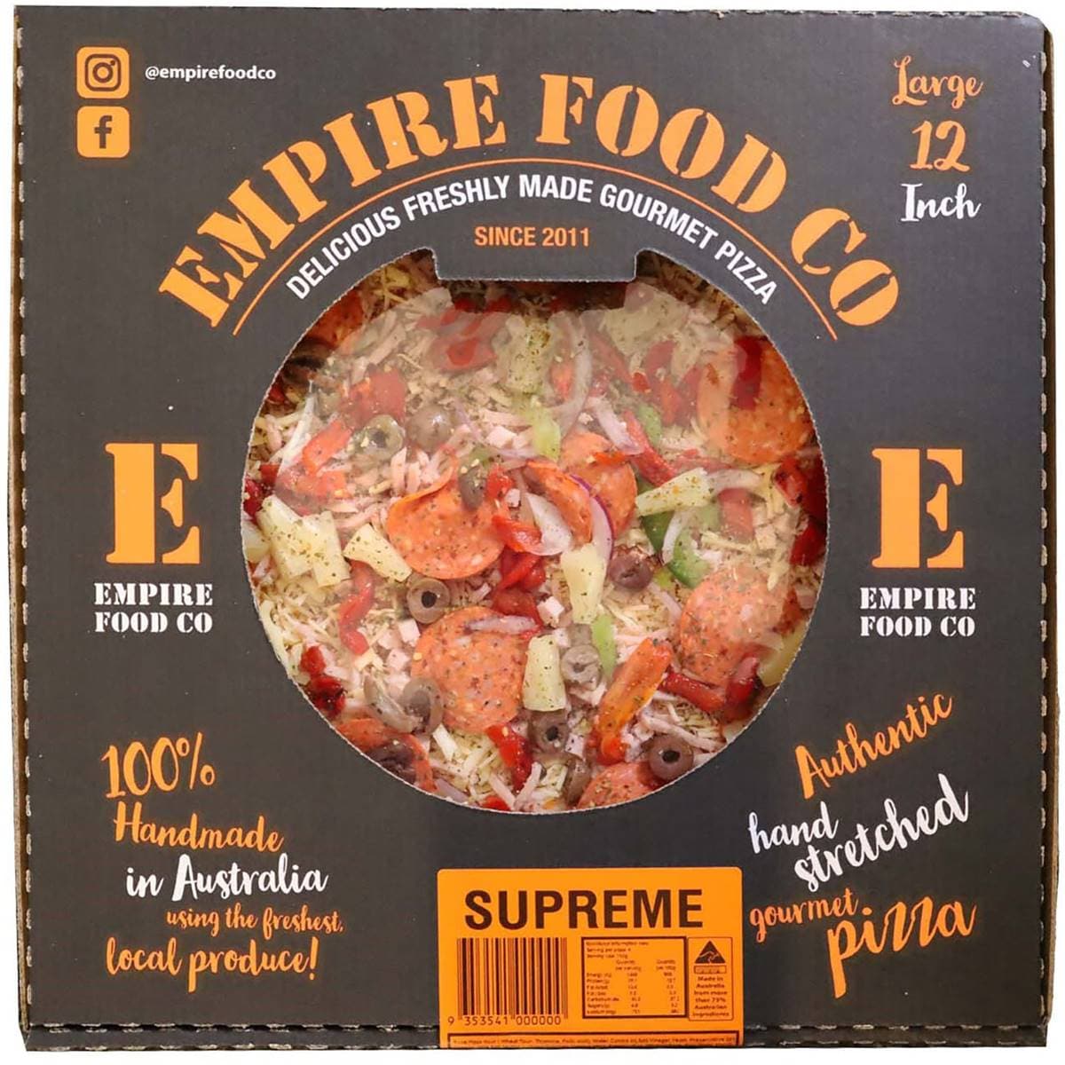 Empire Food Co Supreme Pizza 600g Woolworths