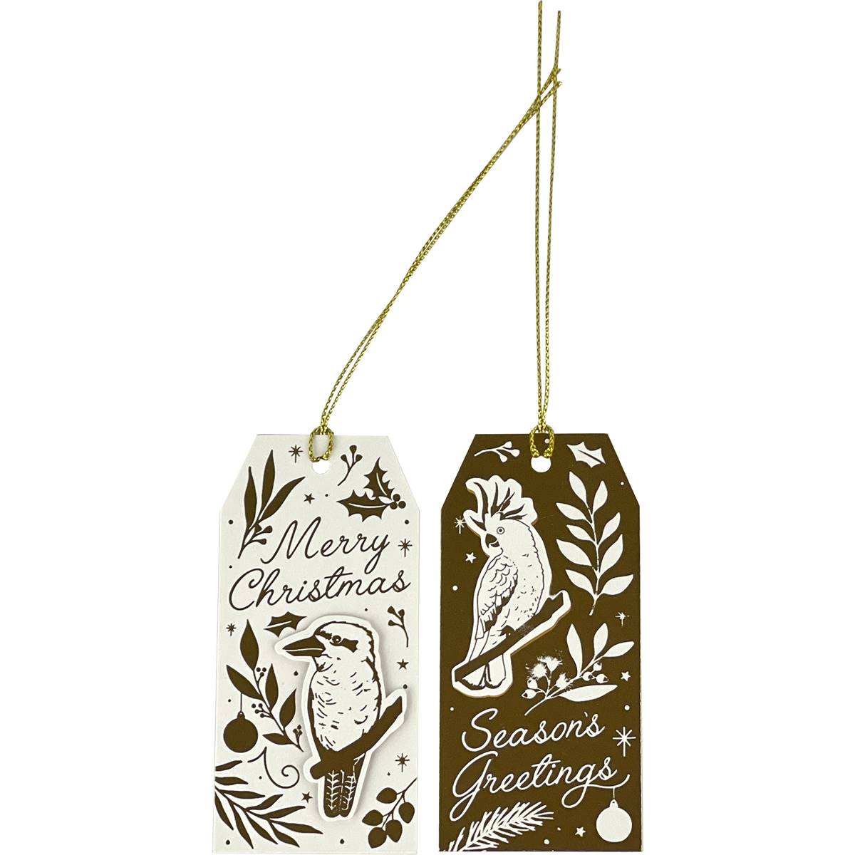 Christmas Premium Gift Tags Divine Luggage 8 Pack Woolworths