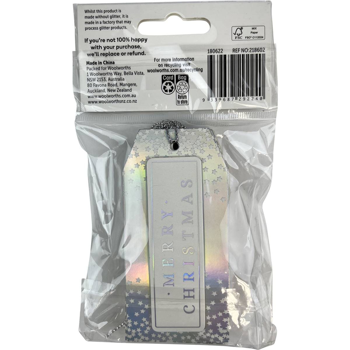 Christmas Premium Gift Tags Fantasy Luggage 8 Pack Woolworths