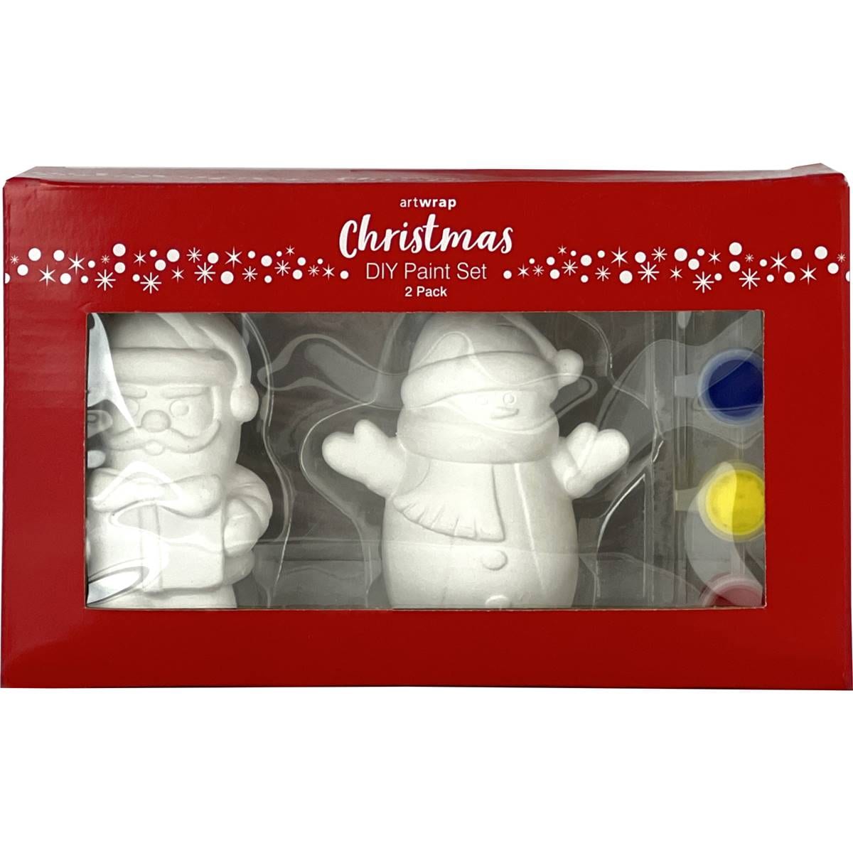 Christmas Do It Yourself Plaster Paint Kit 2 Pack Woolworths