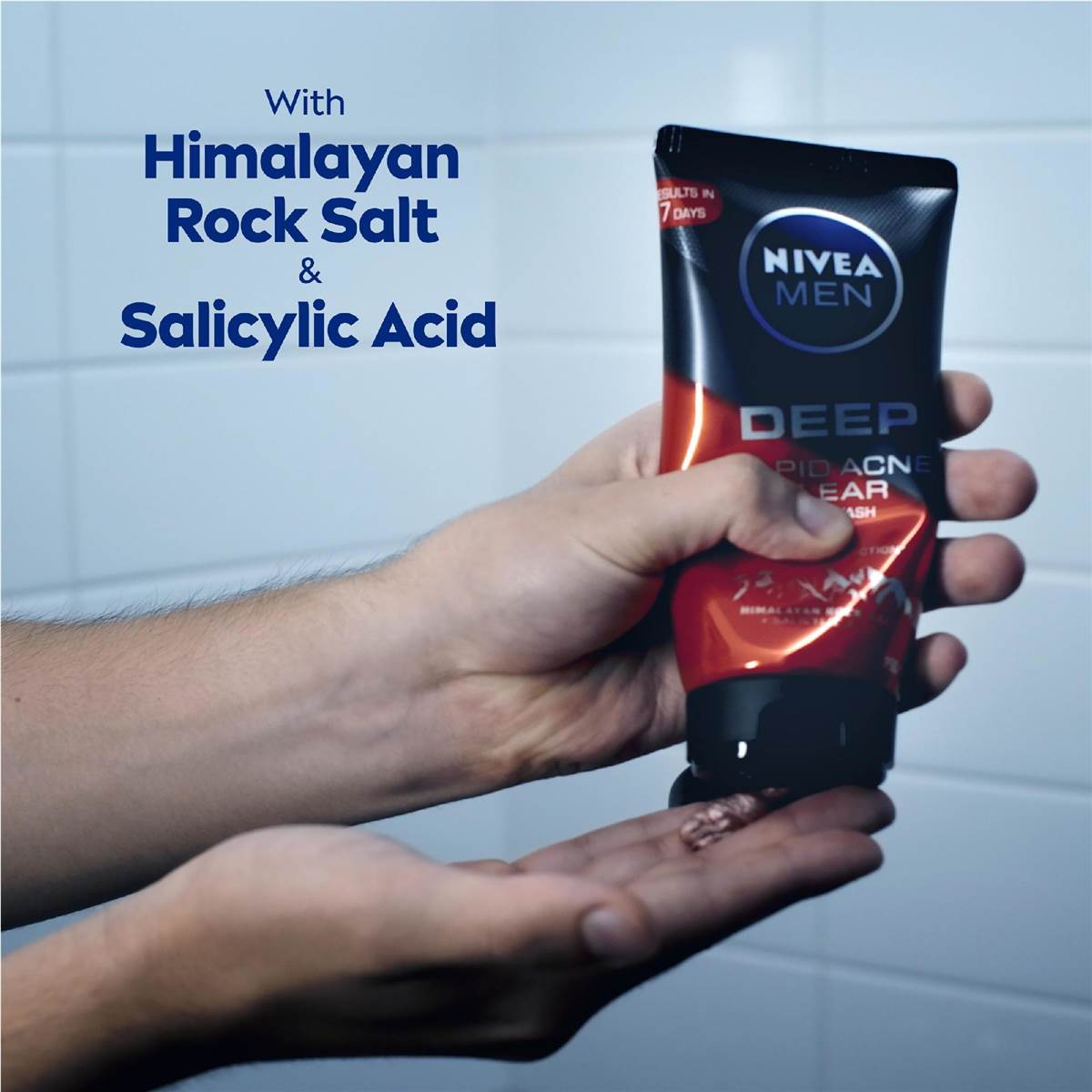 Nivea Men Deep Rapid Acne Clear Face Wash For Acne Prone Skin 150ml