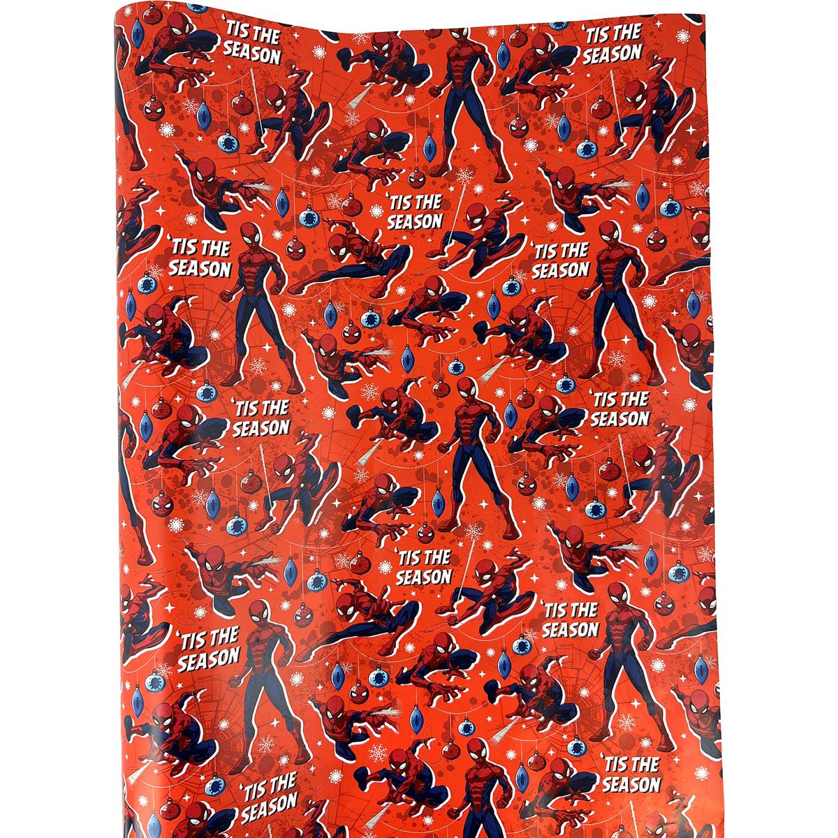 Christmas Wrapping Paper Spiderman Red 4m Each Woolworths