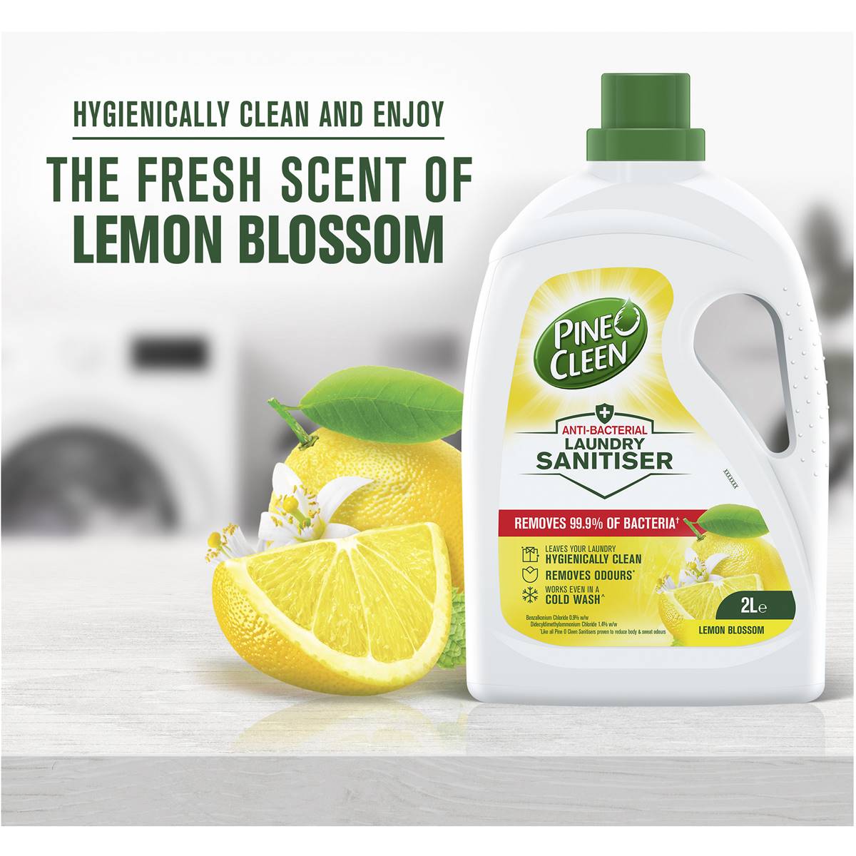 Pine O Cleen Anti Bacterial Laundry Sanitiser Lemon Blossom 2l Woolworths